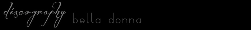 stevie nicks discography bella donna